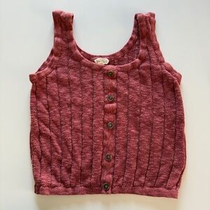 Hem & Thread- Boutique-Ribbed-Knit-Sweater- Cropped Tank- Women’s- M